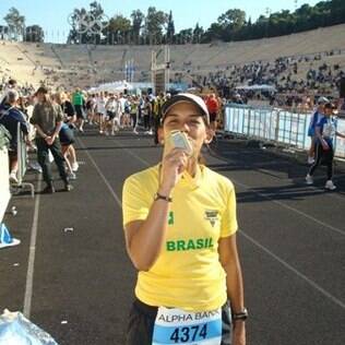 Ana Fukui escolheu Atenas, berço das Olimpíadas, para correr uma maratona