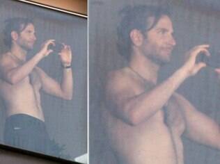 Bradley Cooper no Hotel Fasano, no Rio, nesta terça-feira (28)