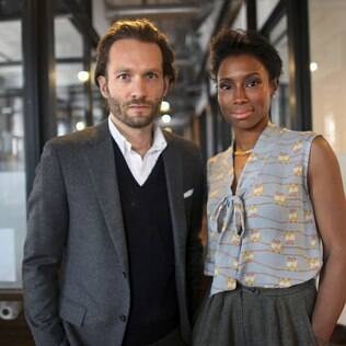 Benjamin Bernet e Jodie Patterson, criadores do site Doobop, um e-commerce para mulheres com "pele em tons de marrom e cabelo texturizado"