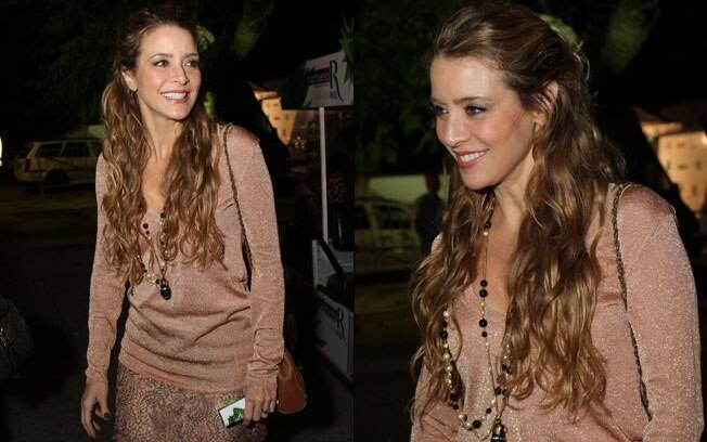 Christine Fernandes durante o Fashion Rio, em maio