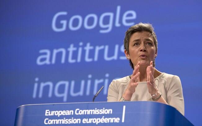 Margrethe Vestager, chefe do órgão antitruste da União Europeia, fala sobre as práticas do Google no mercado de buscas e também sobre o Android