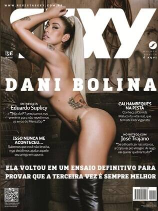 Dani Bolina é, pela terceira vez, capa da revista Sexy