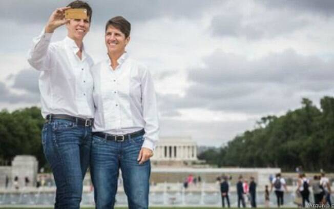 Jana Beckwith e Chris Doerger foram a Washington para formalizar sua união