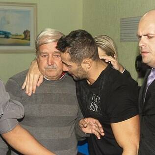 Marcos Oliver com o pai