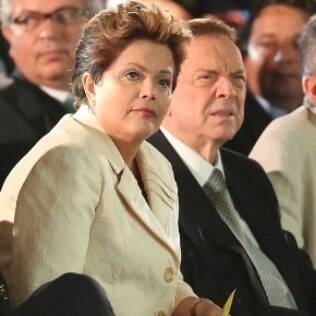 Dilma Rousseff ao lado de José Maria Marin