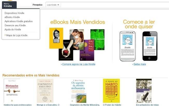 Amazon lança loja de livros com 13 mil títulos em português