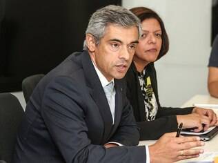 Presidente da BMW do Brasil, Helder Boavida, durante entrevista coletiva com a imprensa no escritório da marca, em São Paulo