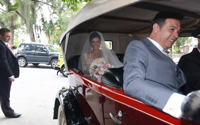 Sophie Charlotte na chegada de seu casamento. Foto: AgNews