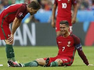 Cristiano Ronaldo chorou após a lesão