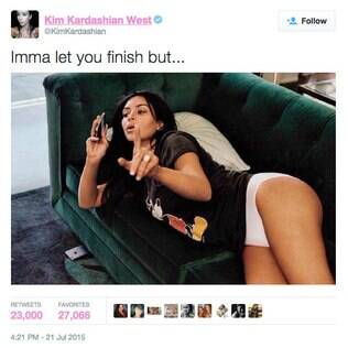 Kim Kardashian deu uma zoadinha de leve em Taylor Swift