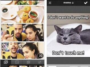 Cymera é editor de fotos com efeitos engraçados. Grátis para iPhone e Android