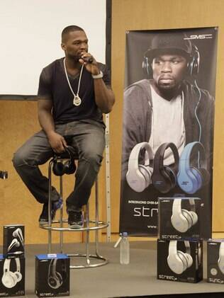 50 Cent esteve na IFA para divulgar fones de ouvido