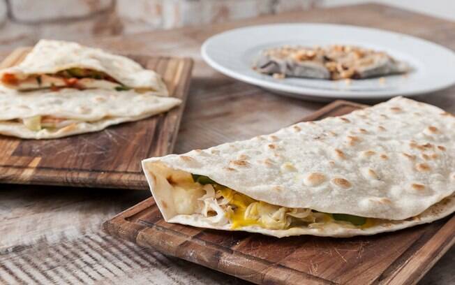 Piadina pode ser doce ou salgada