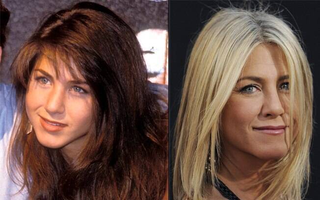 Jennifer Aniston tinha os cabelos escuros no começo de sua carreira como atriz