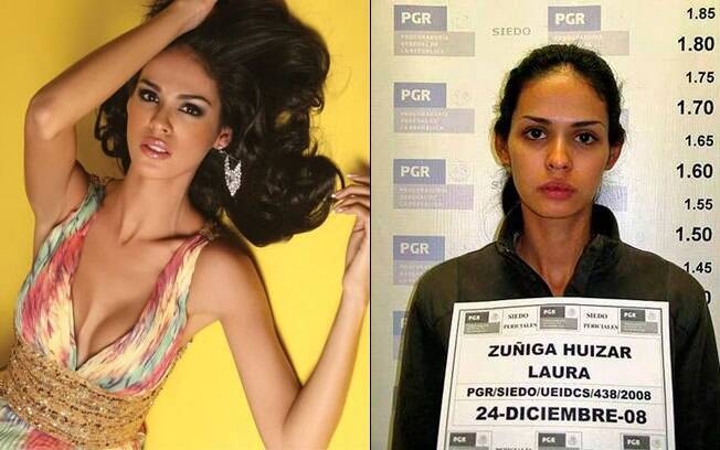 A Miss Sinaloa (México) 2008 Laura Zuniga, namorava um traficante de drogas e foi presa. Em 2009, alegou desconhecer as atividades do namorado e foi libertada