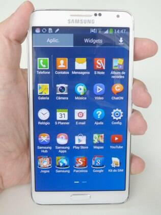 Galaxy Note III é a versão mais recente do phablet da Samsung