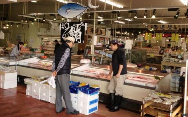 O mercado de peixes de Iwaki: turistas e consumidores desapareceram
