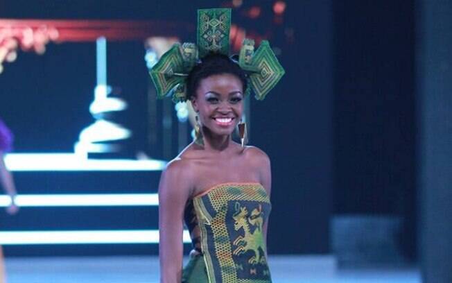 A Miss Mundo Gana, Carranzar Naa Okailey, ficou em terceiro lugar