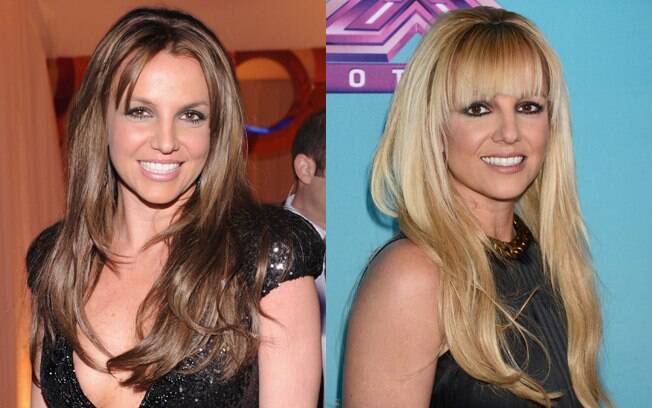 Britney Spears deixou de ser loira e desfilou seu novo corte de cabelo em um dos baile de gala do Oscar, em Los Angeles