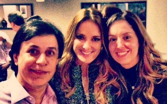 Ticiane Pinheiro encontrou com Patrícia e Tom Calvalcante na casa de Faustão