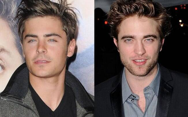Famosos que de tão parecidos, parecem irmãos: Zac Efron e Robert Pattison