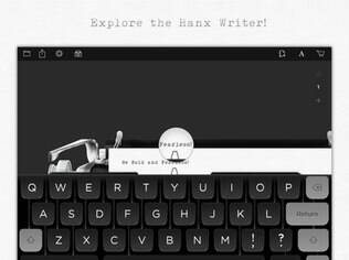 Disponível para iPad, da Apple, Hanx Writer é um aplicativo que simula uma máquina de escrever que foi criado pelo ator Tom Hanks, um saudosista