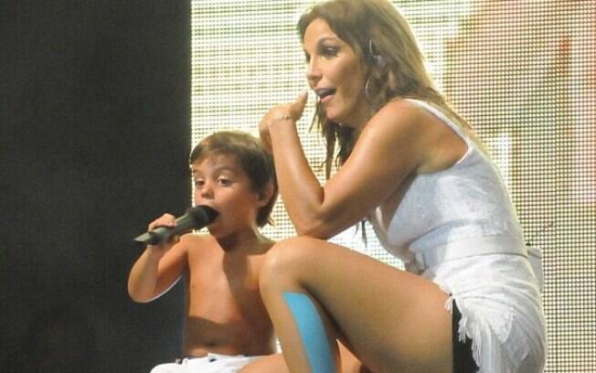 Filho de Ivete já subiu ao palco com a cantora