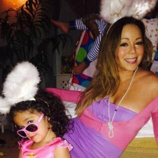 Mariah Carey em clima de páscoa com a família