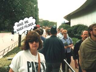 Ana Franco, no Epcot, em 1986: uma das dicas da ex-guia é evitar meses de
