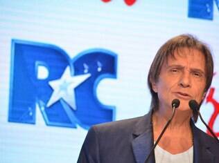 Roberto Carlos em evento da Friboi