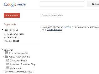 Novo visual do Google Reader lembra última versão do Calendário e do Docs