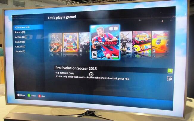 Parceria com a Playcast leva jogos famosos para a TV com Tizen da Samsung. Foto: Emily Canto Nunes/iG São Paulo