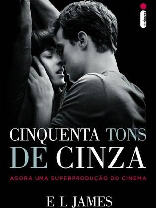 A nova capa do novo livro 'Cinquenta Tons de Cinza', com imagem do pôster do filme
