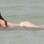 Ellen Jabour se refresca no calor carioca. Foto: AgNews