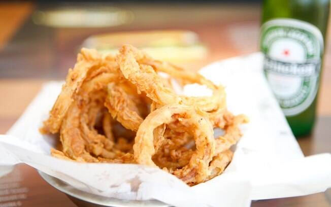 As onion rings tradicionais, mais