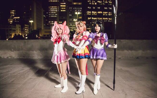 As garotas fazem parte de um grupo de cosplayers de 