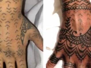 Rihanna resolve refazer tatuagem tribal