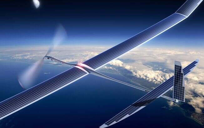 Esboço do Titan, drone que poderá ser usado em projeto de internet do Facebook
