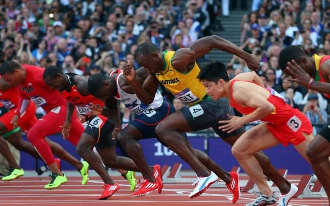 Resultado de imagem para ATLETISMO 100M RASOS