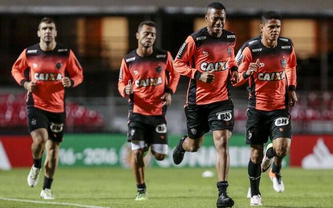 Atleticanos também treinaram no Morumbi