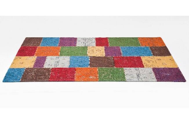 O tapete Patchwork Multi, da Kare, custa R$ 7.102 (1,70 m x 2,40 m x 0,01 m)