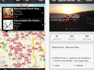 Aplicativo para alugar bicicleta é comparado, por analistas, ao serviço de aluguel de quartos