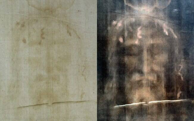 Imagem do Sudário de Turim, conhecido como o Santo Sudário, que mostraria imagem de Cristo