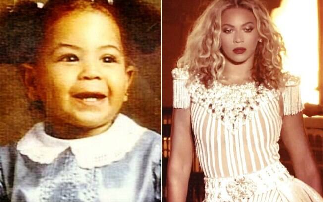 Beyoncé compartilhou foto da infância usando chiquinhas no cabelo