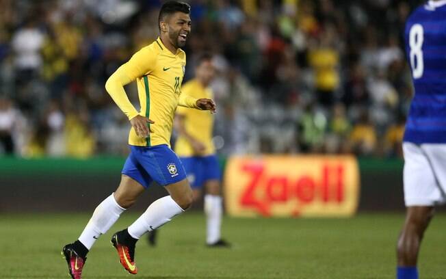 Gabigol marcou em sua estreia pela seleção brasileira Gabigol marcou em sua estreia pela seleção brasileira