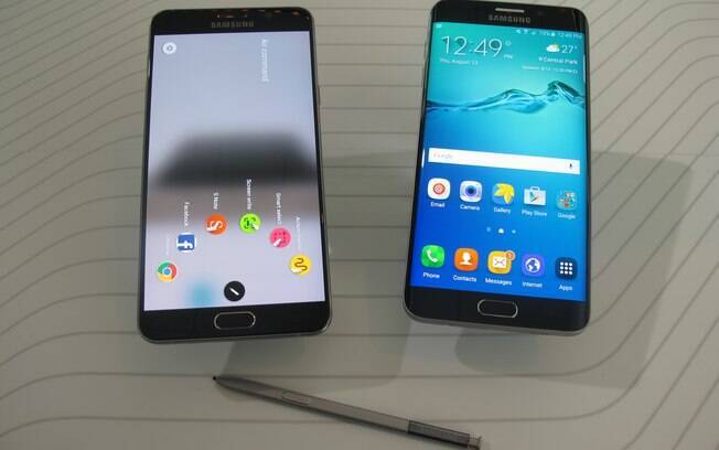 Samsung anunciou dois novos smartphones de tela grande: Galaxy Note 5 e Edge S6+