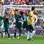 Jogadores mexicanos celebram o gol no primeiro minuto do jogo. Foto: AFP