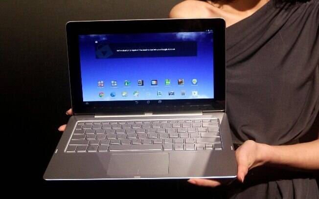 Transformer Book Trio, que roda Windows 8 e Android, é uma das mais recentes apostas da Asus