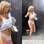 A dublê de corpo de Jennifer Aniston sai de um galpão em chamas. Foto: Splash News
