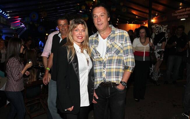 Emílio Surita e a mulher, Anne Luyet, a Pepela